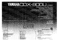 Yamaha CDX-900 - Owners Manual